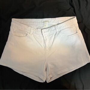 H&M Women's White Denim Shorts